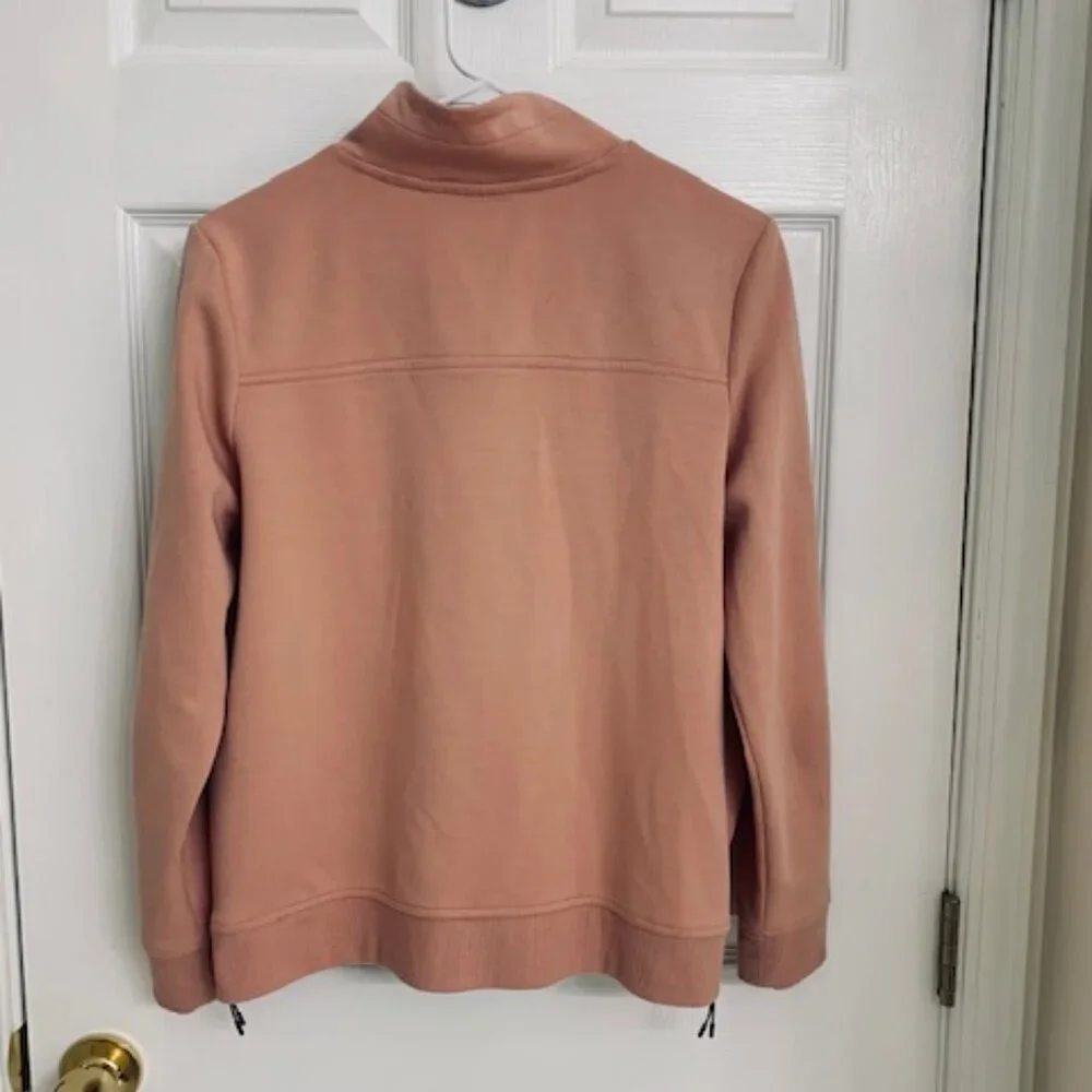 Chico's medium zip up jacket with mesh zippered sides - Picture 8 of 11